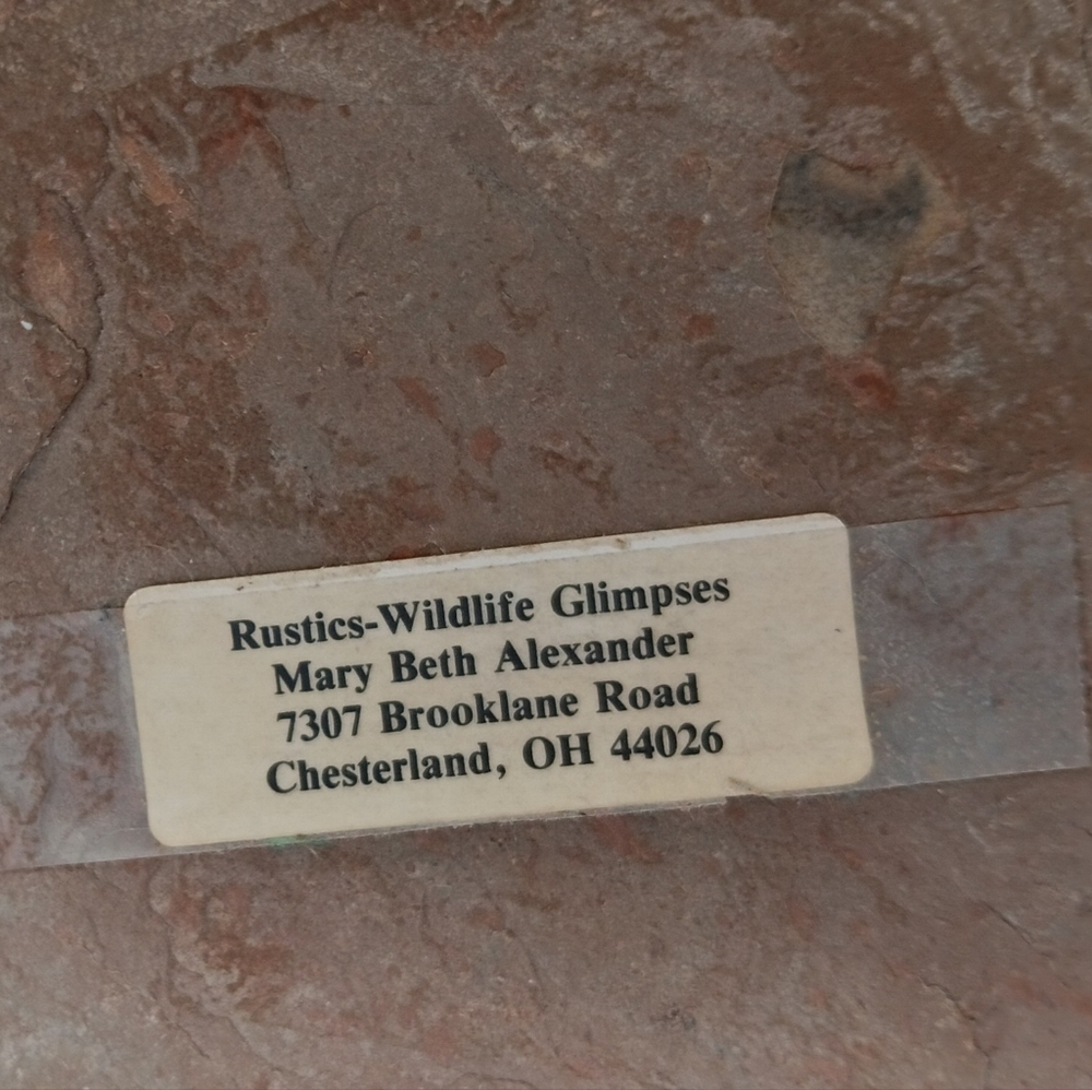 Vtg. Koala Hand Painted On Slate By Mary Beth Alexander - Picture 3 of 3
